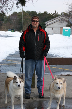 Bob and our two dogs, Kodi and Rikki