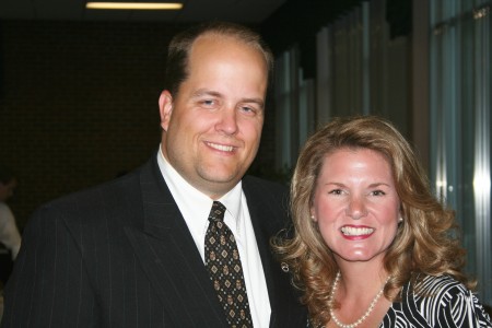 My husband, Brian, and me celebrating his MBA - June 2007