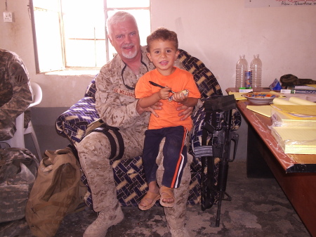 With Iraqi Police Colonel's son