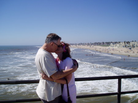 Love at Huntington Beach Pier, CA.