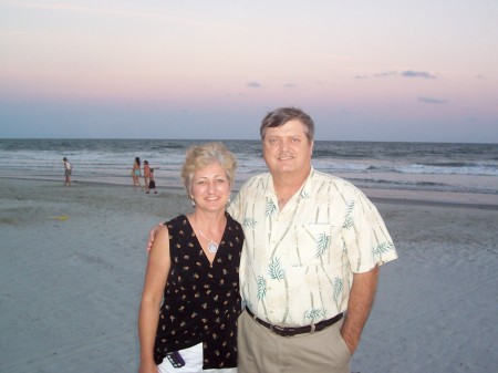 Me and my husband, Jerry, at North Myrtle Beach