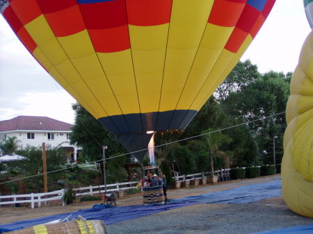 Preparing for take off on a Hot Air Balloon trip