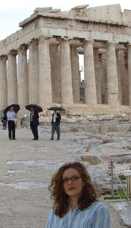 At the Acropolis (Parthenon) in Athens, Greece: November, 2004