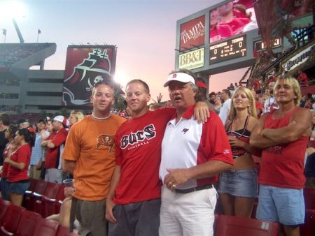 dad, chris and kory at the bucs