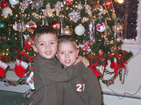 Cronk boys at Christmas 2006