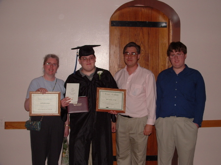 Matt graduates from high school
