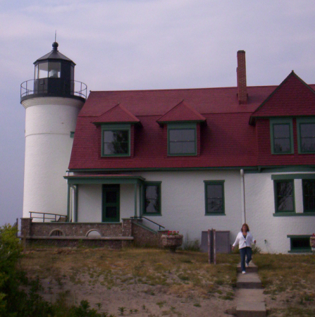 Visiting Point Betsie Lighthouse.
