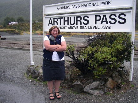 Freezin' me arse off, Arthur's Pass, New Zealand