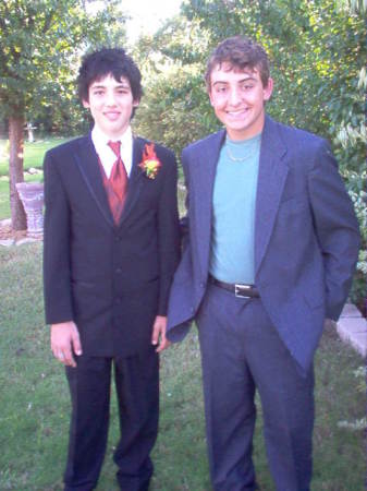 My sons Jake (14) and Dalton (15) and their Aunt Janet's wedding.