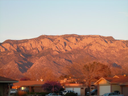 Sunset on the Sandia Mountains