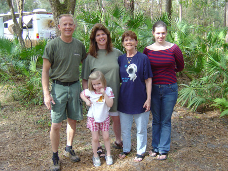 Dec. '04 - Tony, Becky, Tony's mom Lynn, Heidi, and Taylor