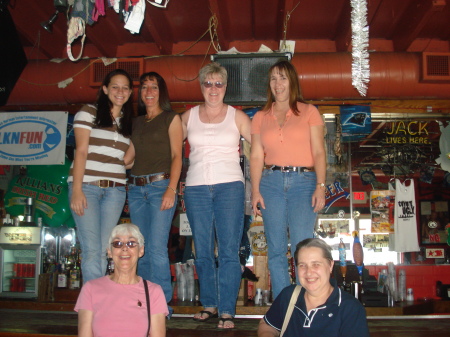 Dancing on the bar at Coyote Ugly's