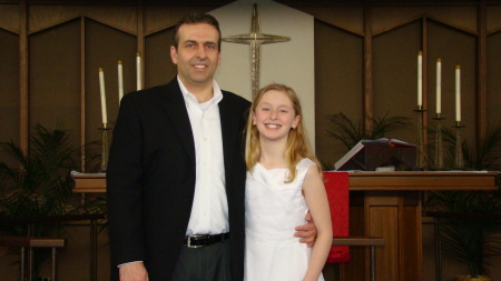 Rob and Rachel at First Communion