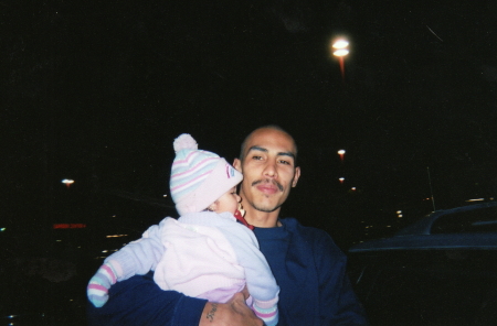 my hubby, Santiago and our baby girl, Samantha (7 mos. old), when we were living in San Diego, Ca.