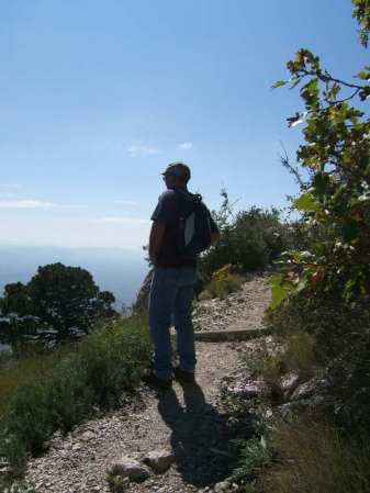 View while hiking up Guadalupe Peak in 2006