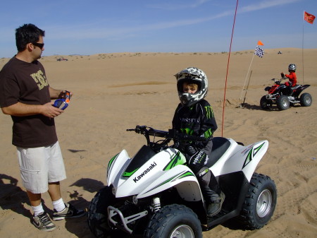 Jordon on his quad