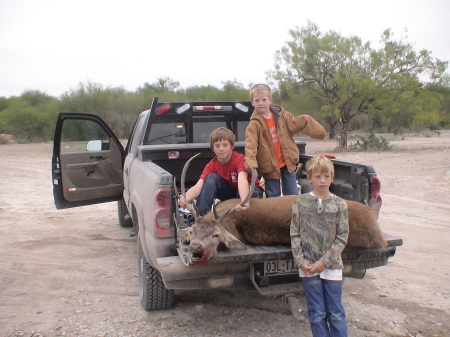 colton, kobie and seth hunting red stag in Mexico