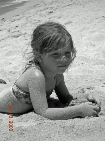 My beautiful granddaughter, Chloe'.  She is 5 and lives in Hawaii