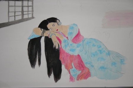 Resting Geisha (Unfinished - In progress)