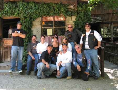 My riding friends at Cold Springs Tavern California.