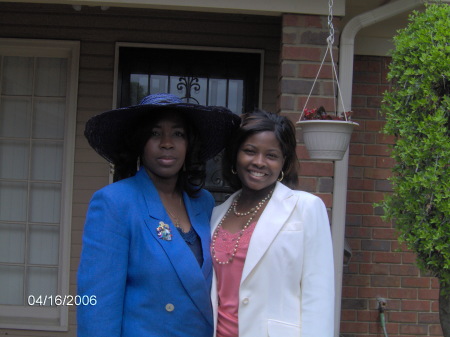 My youngest daughter and I-Easter 2006