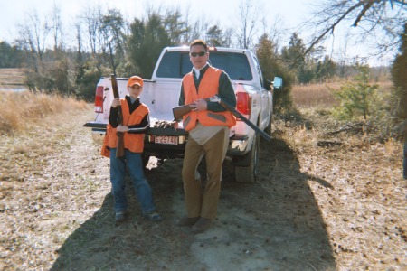 Quail Hunting with my son Richard