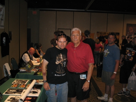 Me and Tom Aktins(Escape From New York,Maniac Cop) at the 2005 Flashback Weekend