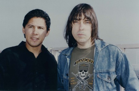 Marc Alvarado and Johnny Ramone