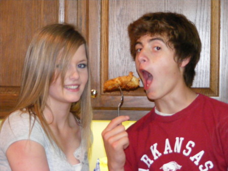 Dylan (the class clown) and his girlfriend, Christina