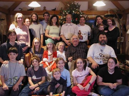 Pennington family, Christmas 2003, in Waldoboro