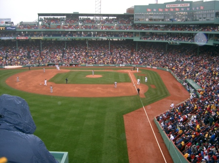 Fenway Park on top of the Monster