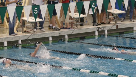 Daughters at Metro Swim Meet March 2007