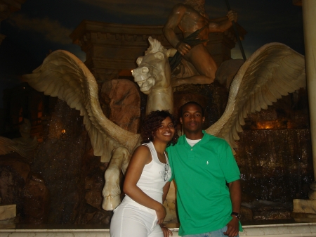 Me and My lil brotha at Caesar's Palace Hotel (Vegas)