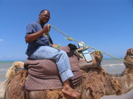 Camel ride in North Africa