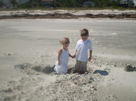 My kids Charlie (age 5) and Zoey (age 2 at the time) at the beach last spring.