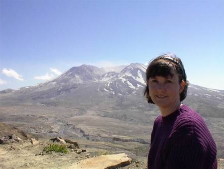 Karen at Mt. Saint Helen's volcano