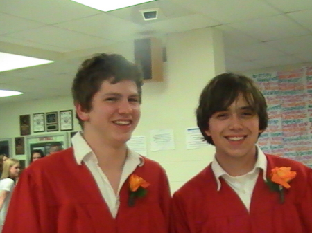 Forrest and his friend Sean at graduation