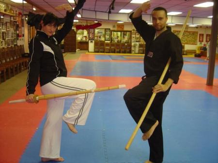 me and sah bum nim Richards in the dojang 2008