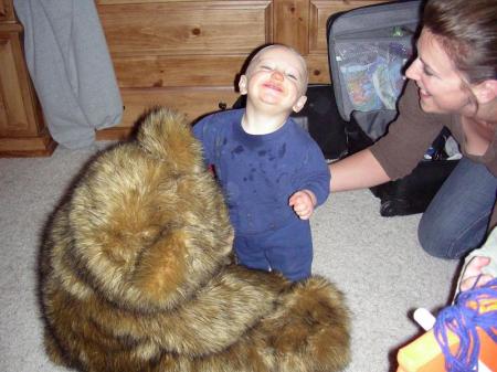 Brady and Me and Bruiser (the bear)