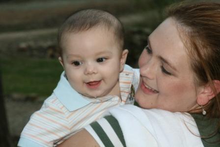 Marriage made me a "Mimi"! This is my grandson, Brayden & his mom, Alicia (my step-daughter)