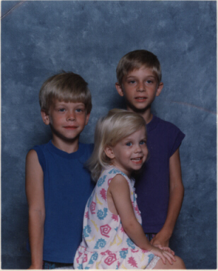 My wonderful rotten kids a few years ago...