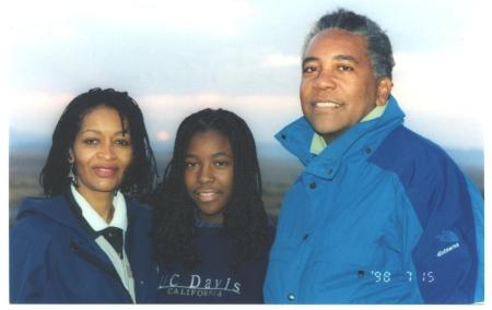 Mom and Dad with Daughter in South Africa