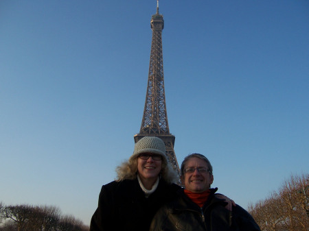 With wife, Kathleen, in Paris