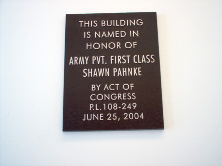 PFC Shawn Pahnke Manhattan Post Office