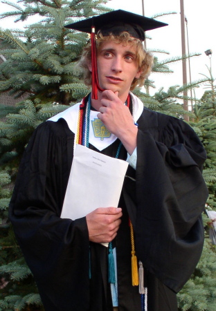 My oldest on graduation thinking of his future