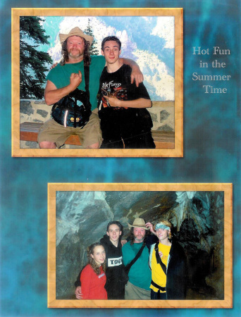 My family at Timpagnogas caves in Utah