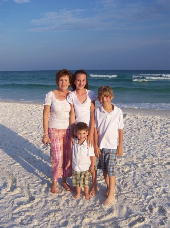 Destin Beach with my grandchildren