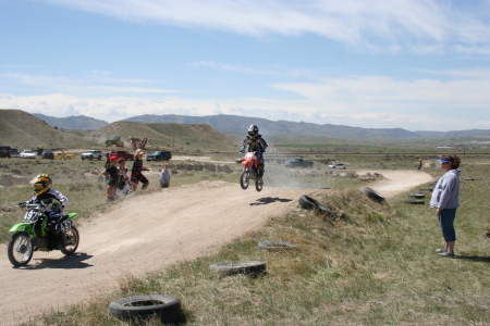 Zach on his KTM 50