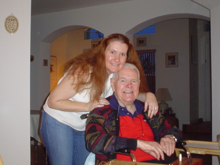 Lisa and her dad, "Dr. Mac" - Christmas 2004