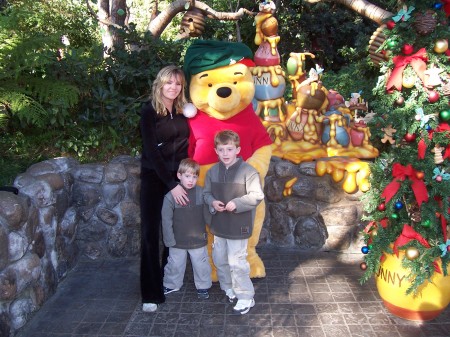 My Little Boys & Me at Disneyland Christmas 2006